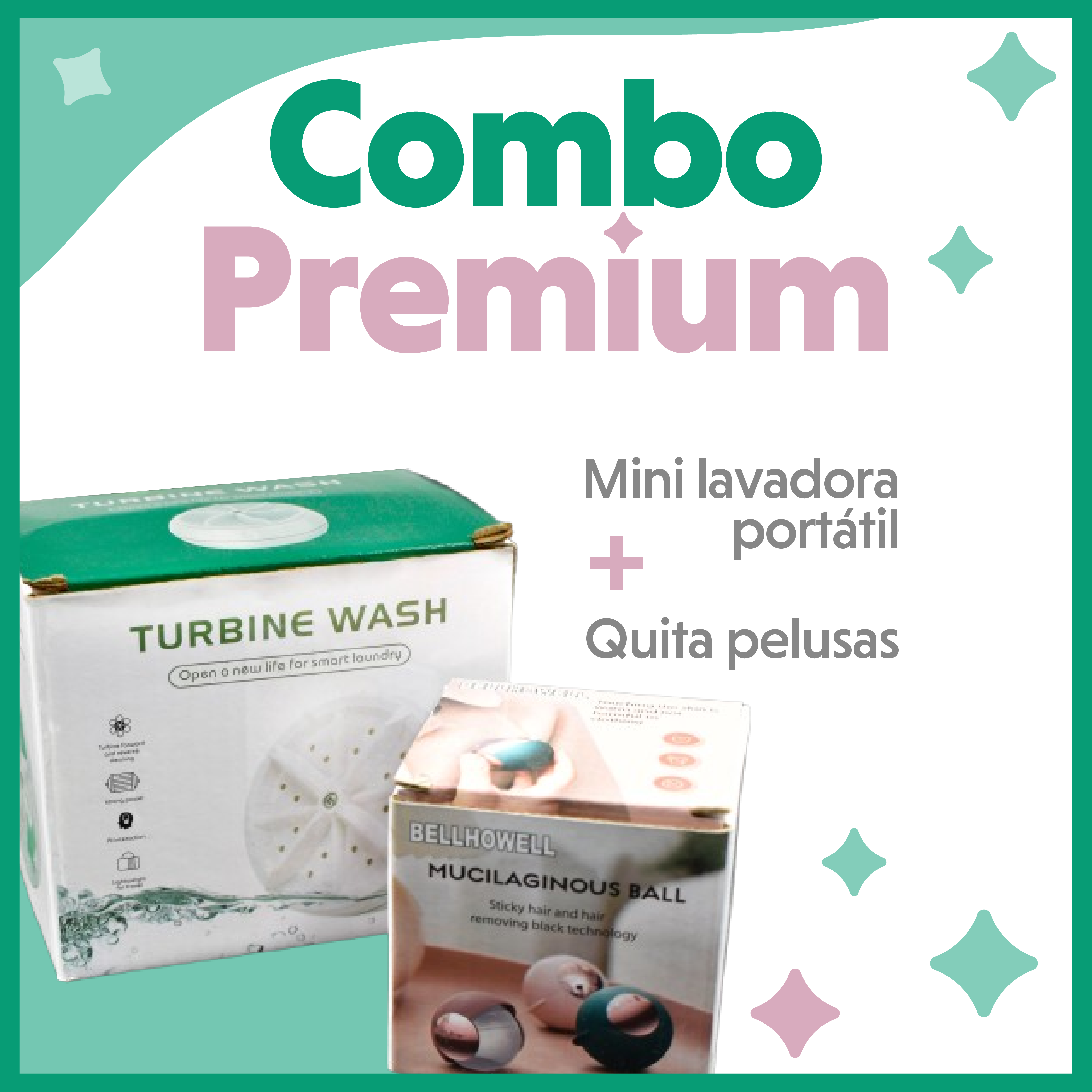 Miniatura 2 de Combo Mini lavadora + Quita pelusas